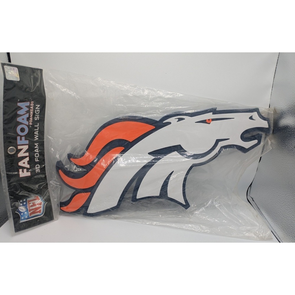 DENVER BRONCOS  3D FAN FOAM LOGO WALL SIGN *BRAND NEW*
